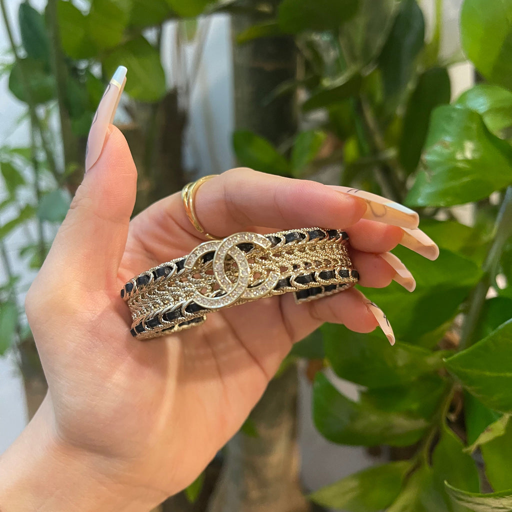 Golden & Black Design Bracelet