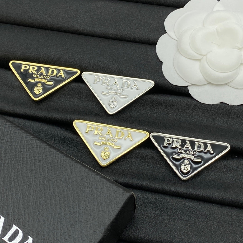 Triangle Design Girl Brooch