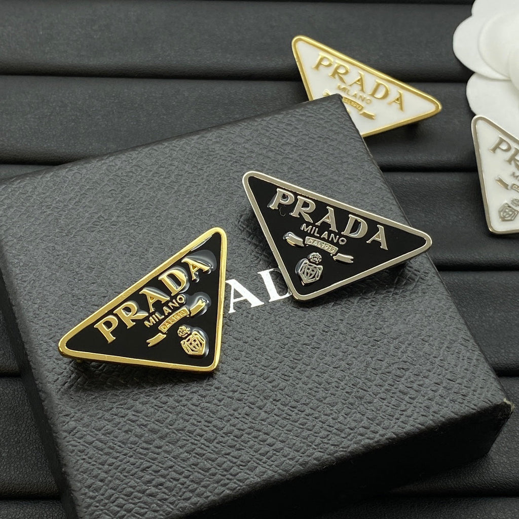 Triangle Design Girl Brooch