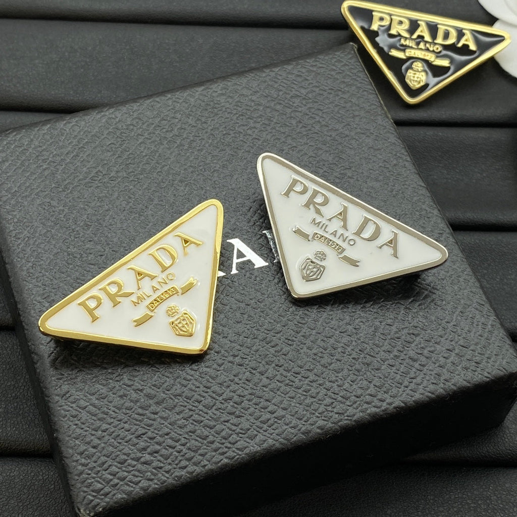 Triangle Design Girl Brooch