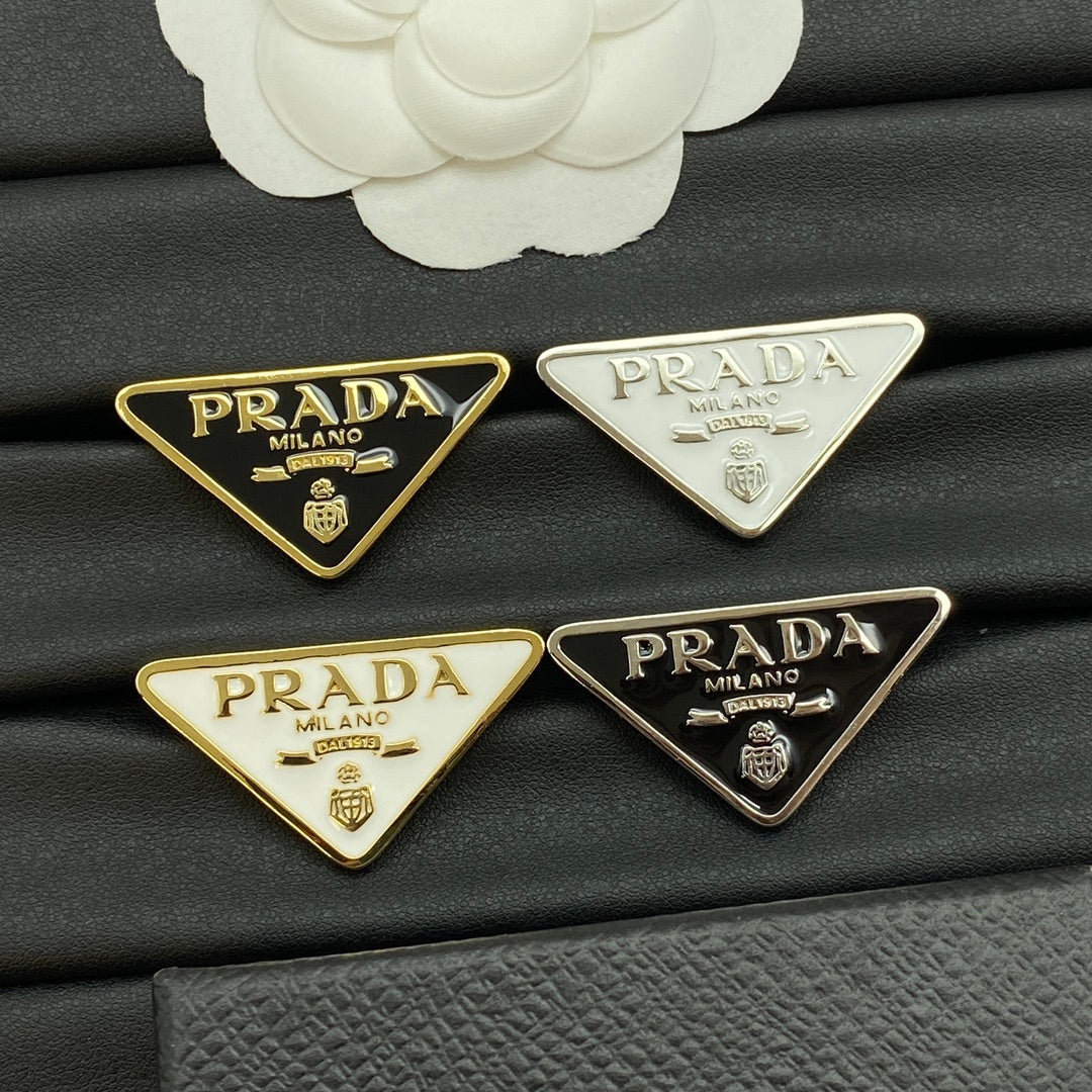 Triangle Design Girl Brooch